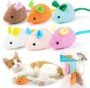 Pet Royale Plush Cat Toy Mice | Soft Cat & Kitten Mouse Toys (Pack of 3) | Interactive Play, Chase & Hunting Simulation Toy