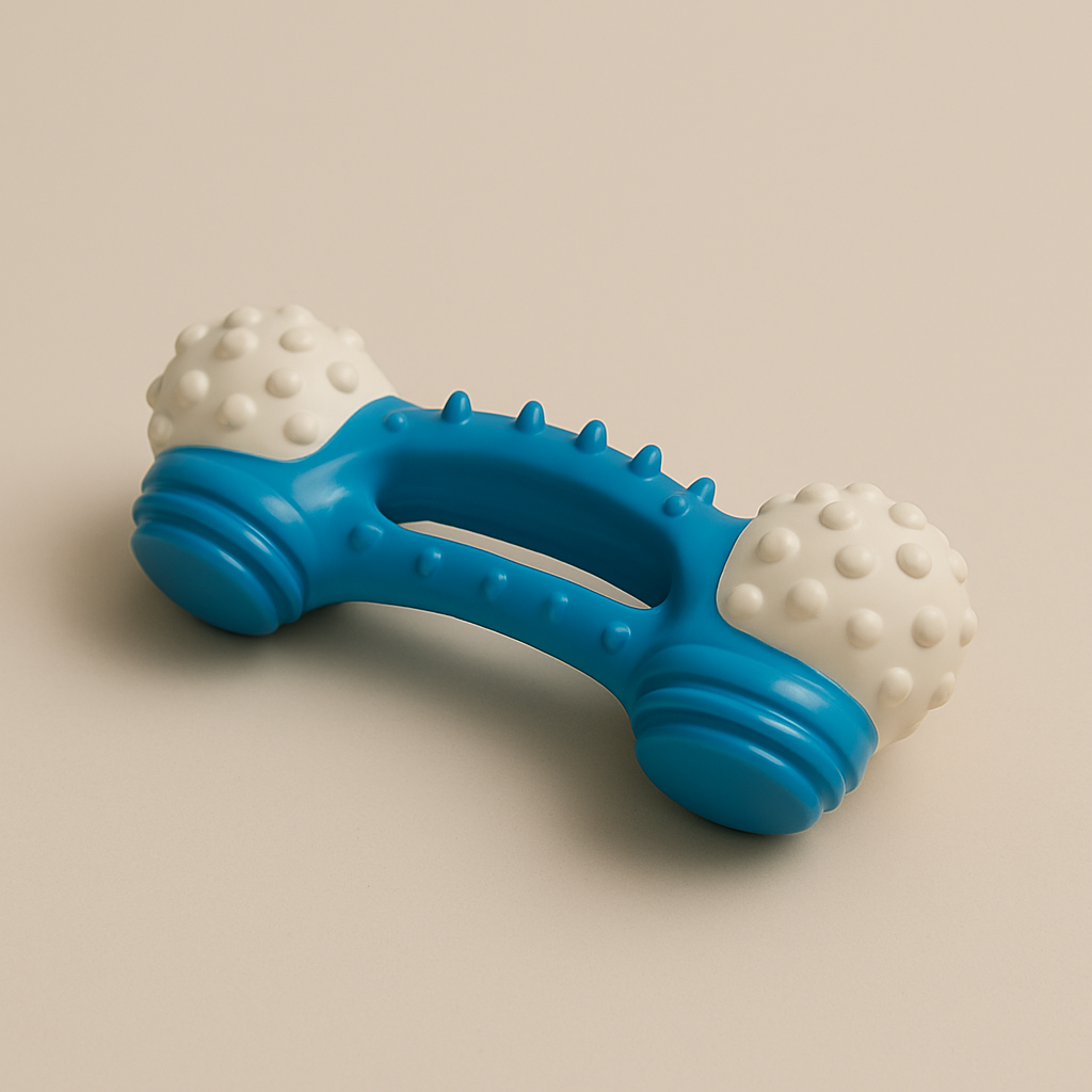 Turquoise Dog Chew Toy on White