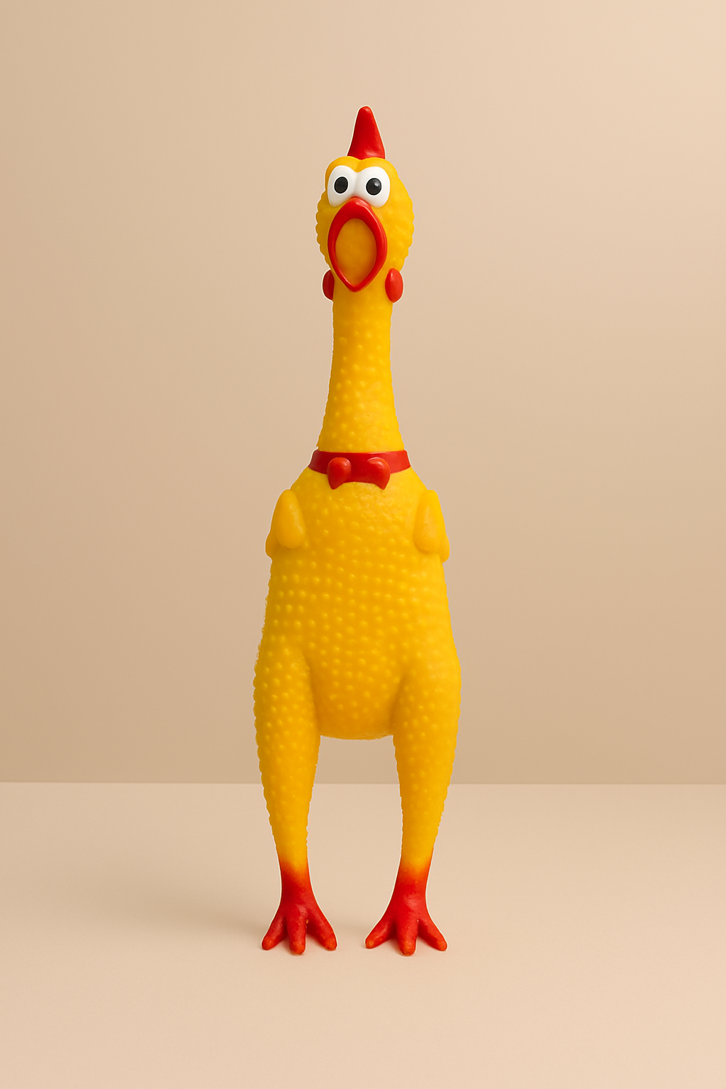 Classic Squeaky Rubber Chicken Dog Toy – Durable Latex Chew Toy for All Breeds