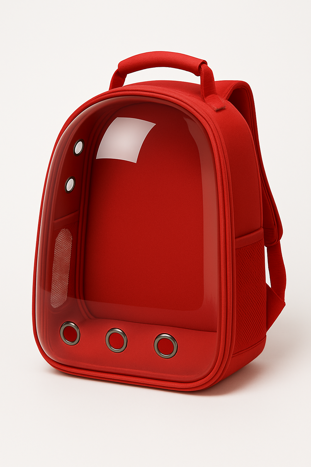 Transparent Backpack – Red