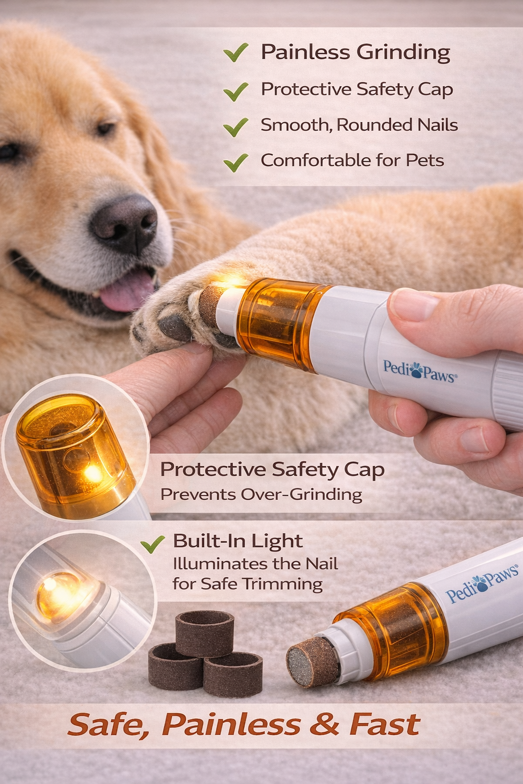 Safe and painless pet nail care